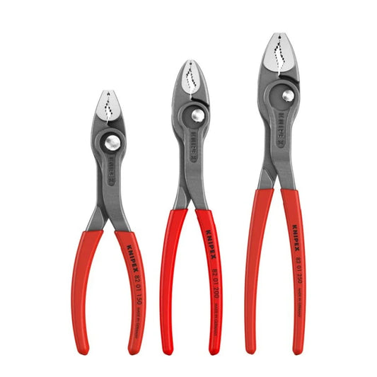 3 Pc TwinGrip Pliers Set, Plastic Dipped (6", 8", 10")