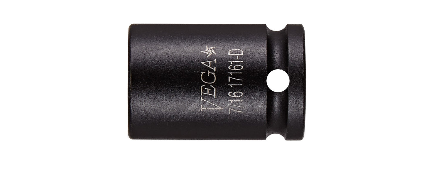 1/4 Square Drive 7/16 12pt Impact Socket Standard Length