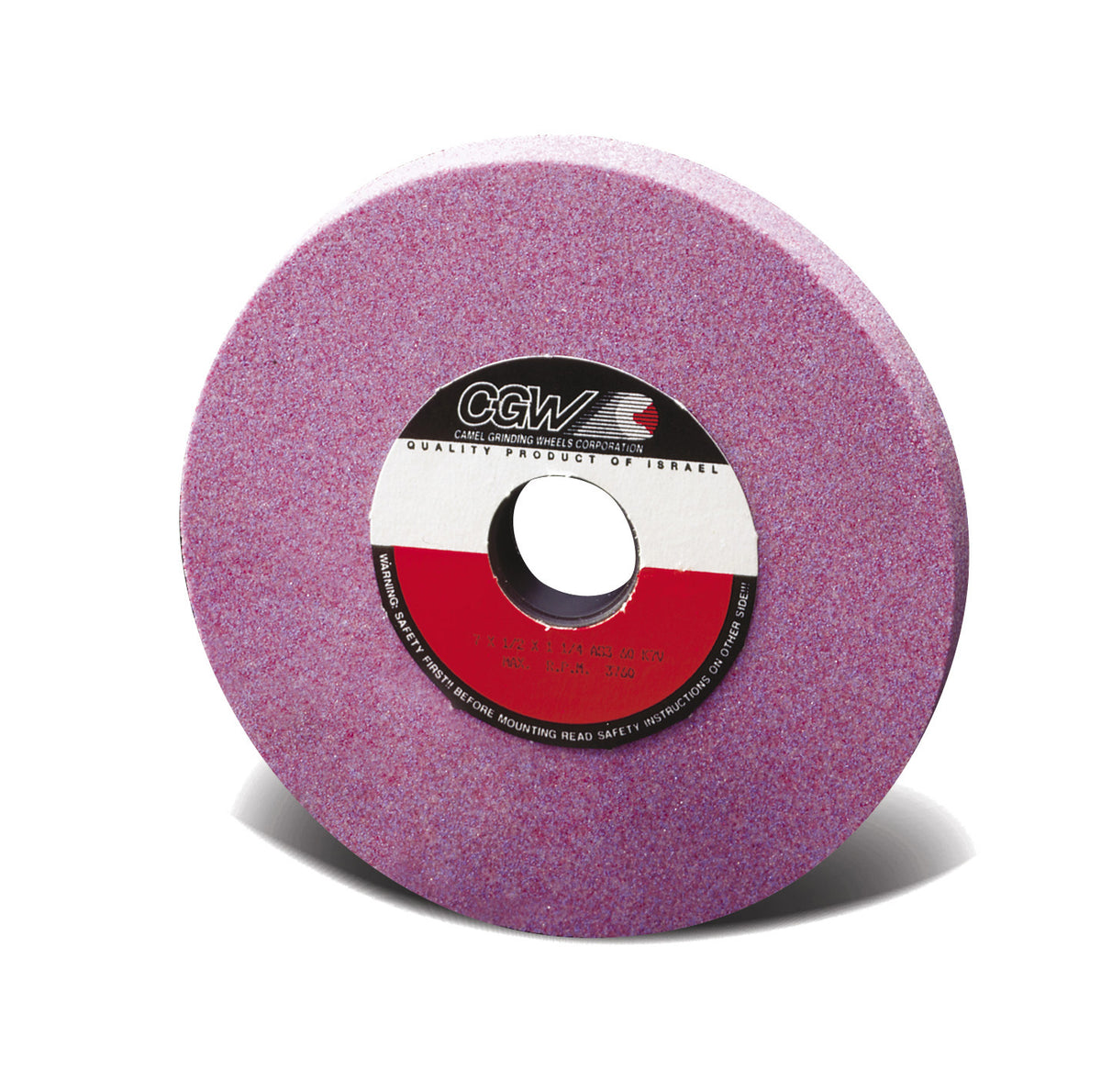 12" X 1" X 3" T1 PA-46J 46-Grit Pink Aluminum Oxide Surface Grinding Wheel