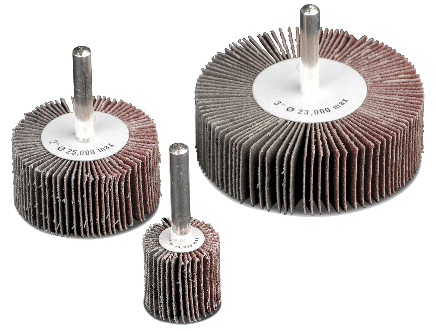 1" X 1" X 1/4" Shank 320-Grit Straight Aluminum Oxide Flap Wheel