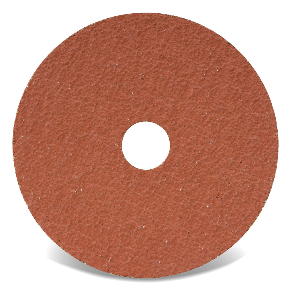 4-1/2" Dia x 7/8" 24-Grit Premium Ceramic Red Fiber Disc