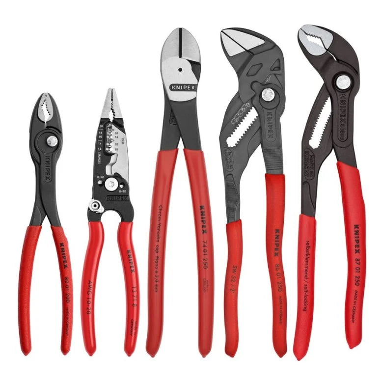 5 Pc Core Pliers Set in Tool Roll