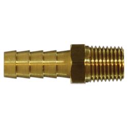 Rigid Adapter 3/4 X 1/2 HOSE BARB to MPT Brass