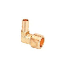 CHAMPION BRASS 90 deg Elbow 1/2 X 3/8 HOSE BARB X MIP ELBOW