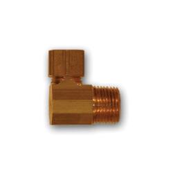 MID-AMERICA FITTINGS 90 deg Barstock Elbow 1/2 OD X 3/8 MPT 90 ELBOW SAE