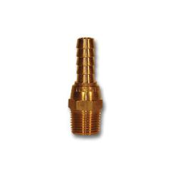 MID-AMERICA FITTINGS Swivel Adapter 1/2 HID X 1/2 MPT SWIVEL BARB Brass