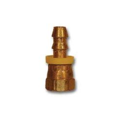 MID-AMERICA FITTINGS Swivel Adapter 3/8 HID X 3/8 FE 45 SAE SWIVEL Brass