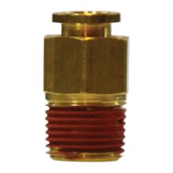 Straight Connector 1/2 X 1/4 PUSH-IN X MIP ADAPTER Brass