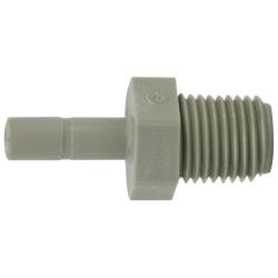 Adapter 3/8 X 1/4 PLSTC STEM X MIP ADPT