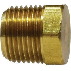 Cored Hex Head Plug 1/16 CORED HEX PLUG Brass