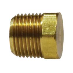 Cored Hex Head Plug 3/8 MIP CORED HEX HD PLUG Brass