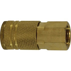 Industrial Interchange Female Coupler 3/8 FIP IND INTER. BRASS COUPLER