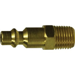 Industrial Interchange Male Plug 1/4 BODY 1/4 MIP IND BRASS PLUG