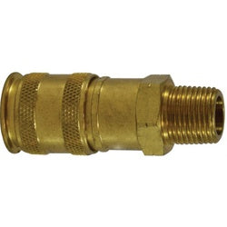 Universal Male Coupler 3/8 NPTF MALE UNIV. BRASS COUPLR