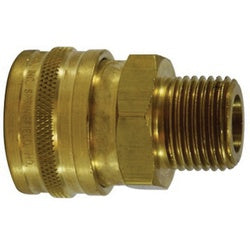 High Flow Coupler 1 HIGH FLOW MALE COUPLER Brass