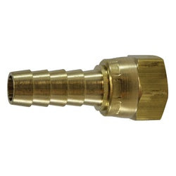 Adapter 3/8 BARB X 3/8 JIC CRIMP STYLE Brass