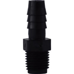 Adapter 1/2 X 3/8 HB X MIP BLK POLY ADPT