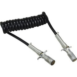 6-Way Coiled Electric Cable Assembly 6 WAY CLD ELECCABLE 8 FT14GA W/12LEADS