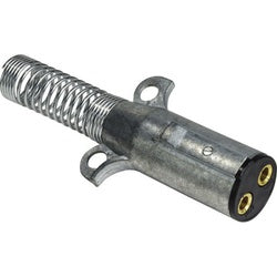 Double Grip Plug 2 POLE DBL GRIP METAL PLUG W/SPRG GUARD.