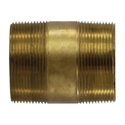 Reducing Nipple 2" X 8" Extra Heavy Red Brass Nipple