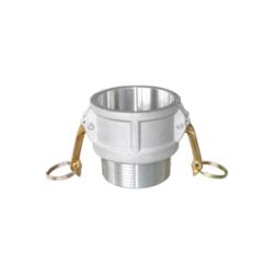 BUCHANAN RUBBER Type B Cam and Groove Coupler 8 PART B ALUM W- 4 BRASS HANDLES