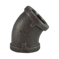 45 deg Elbow 6 BLACK 45 ELBOW