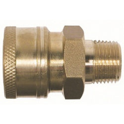 Quick Disconnect Straight Through Coupler 3/8 MPT BRASS ST THRU COUPLER