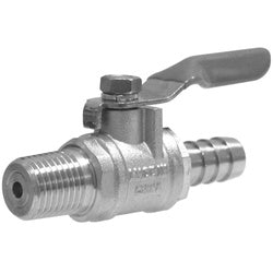 Ball Check Valve 1/4MIP X 1/4BARB CP BALL VAVLE W/CHECK