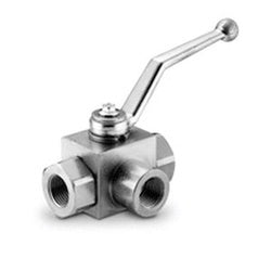 High Pressure Ball Valve 1/4 NPT 3WAY STL HI PRSR BL VLV