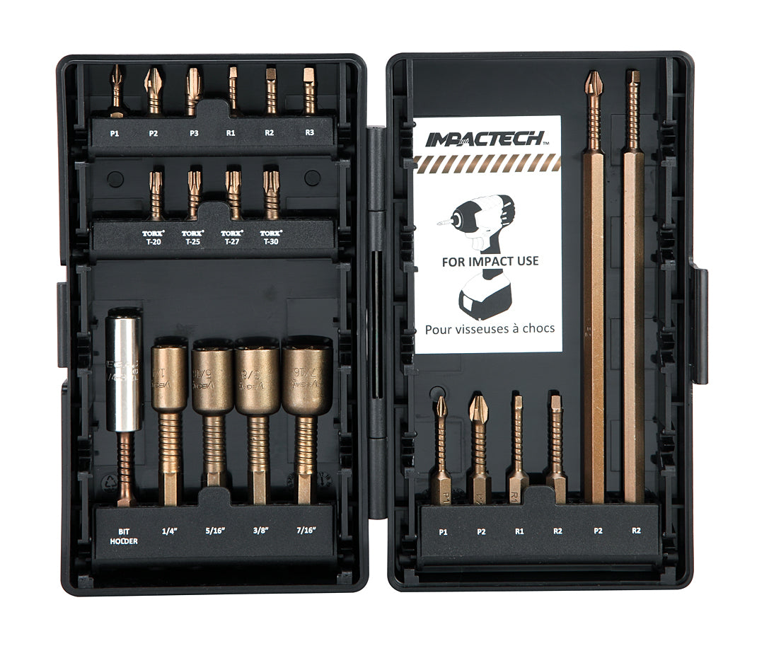 21pc Impactech Driver Bit Set