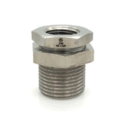 STAINLESS ADAPTERS Bulkhead Union 316 1/4 FNPT BULKHEAD (NUT INCLUDED)
