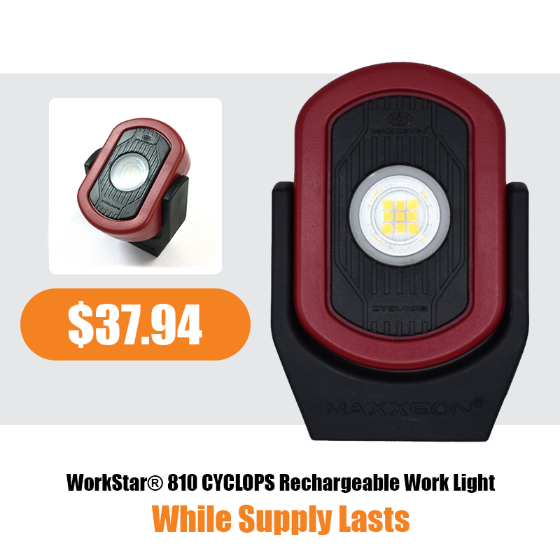 WorkStar® 810 CYCLOPS Rechargeable Work Light - red