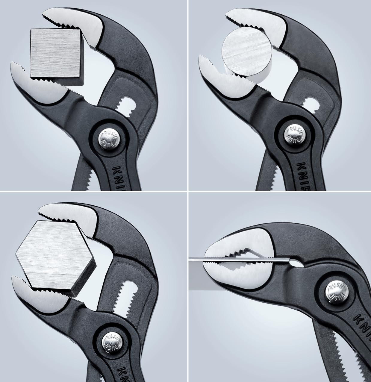 Knipex - Cobra Pliers 7, 10, and 12-Inch Set, 3-Piece