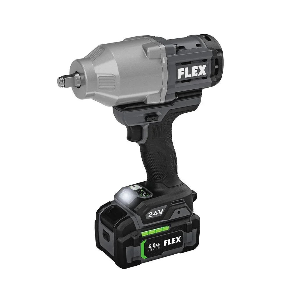 FLEX 24V 1/2-In. High Torque Impact Wrench Kit