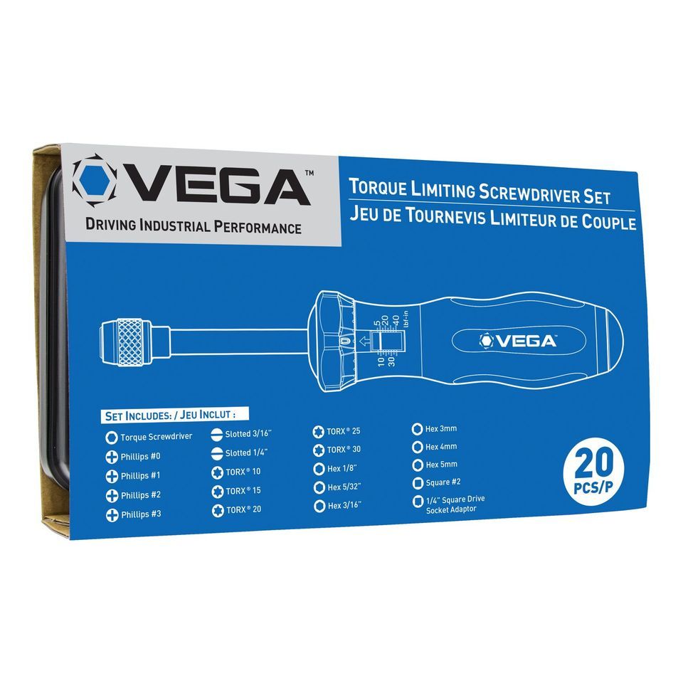 Vega Torque Limiting Screwdriver Set