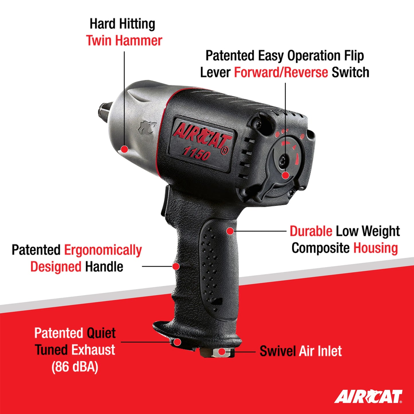 1150 1/2" Compact Impact Wrench