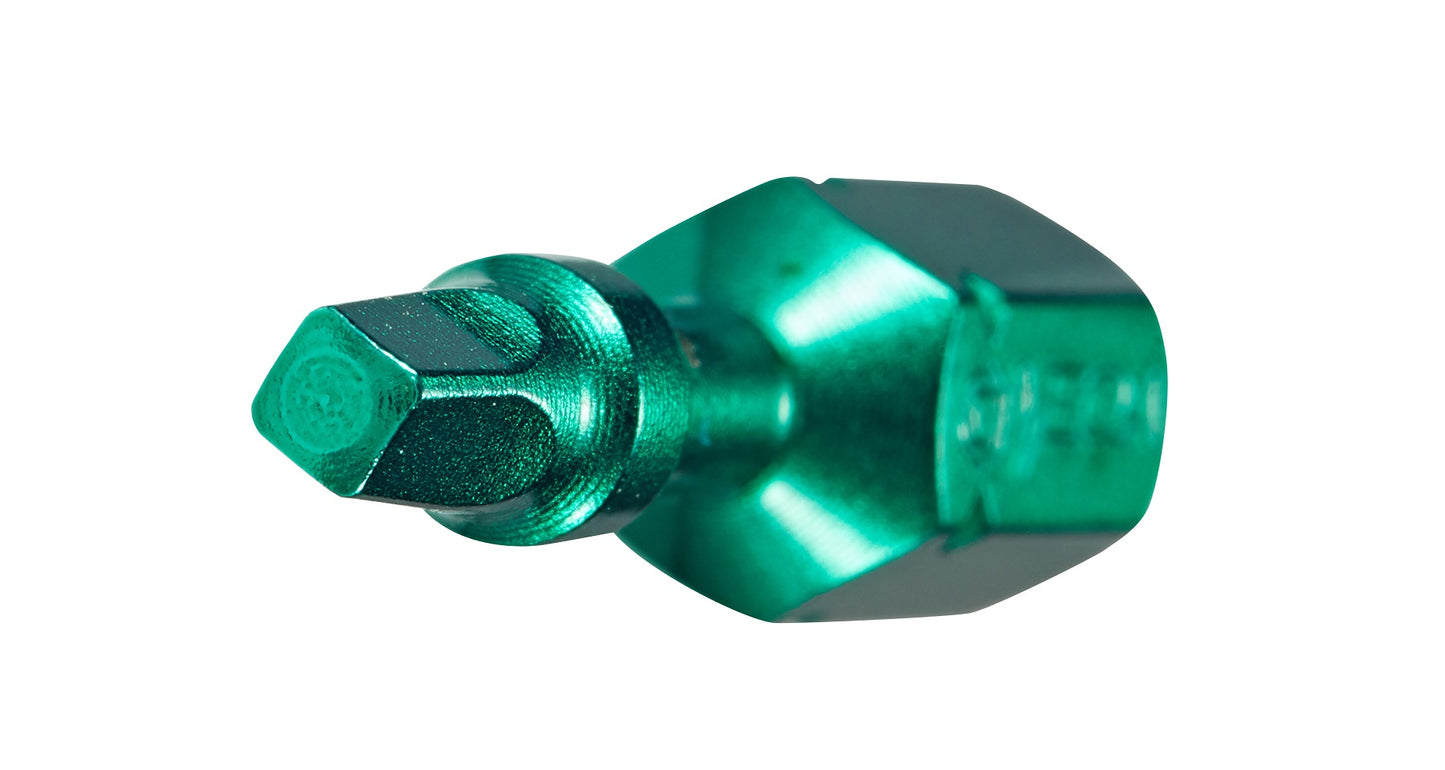 Square #1 Insert Bit x 1 inch Green