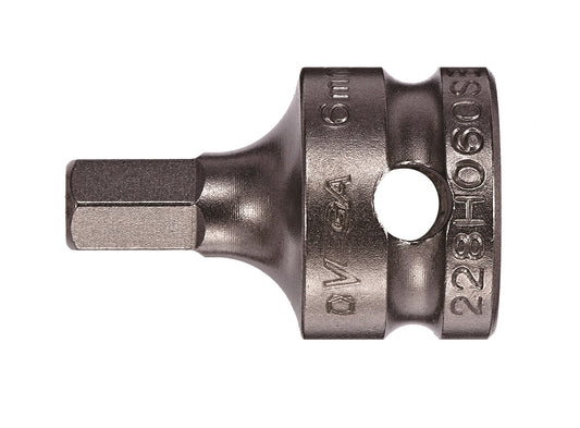 Hex 8mm Socket Bit x 1 inch - 3/8 Square Drive