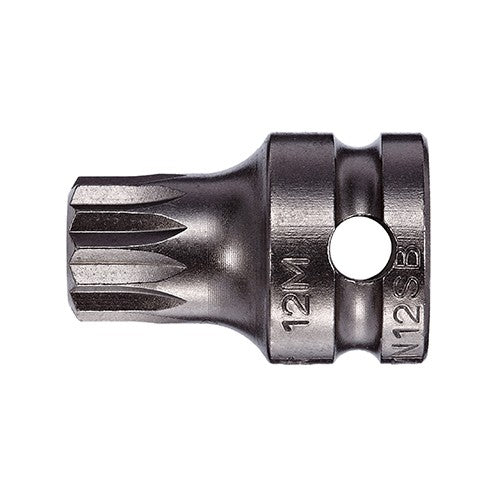 Triple Square 6 Socket Bit x 1 inch - 3/8 Square Drive