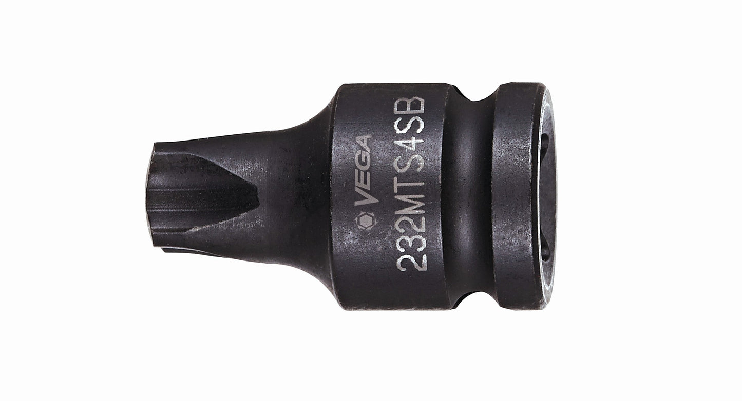MORTORQ Super 4 Socket Bit x 1-1/4 inch - 3/8 Square Drive