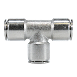 CHAMPION BRASS Union Tee with Nickel Collet 4MM PPNI UNION TEE ALL METAL