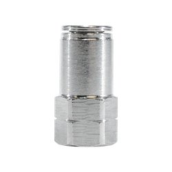 Female Adapter with Nickel Collet 1/4 X 1/4 PPNI FEM ADAPT ALL METAL Brass