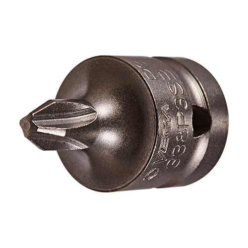Phillips #3 Socket Bit x 1-1/2 inch - 1/2 Square Drive