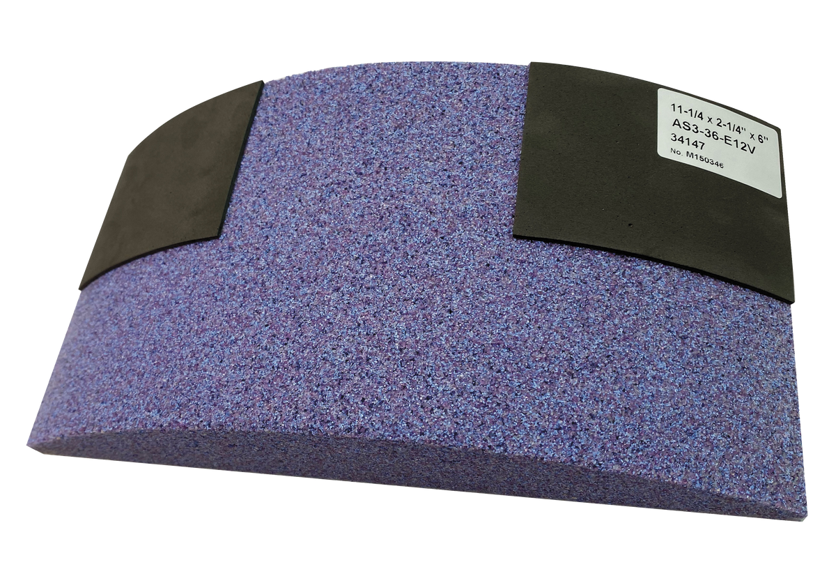 11-1/4" x 2-1/4" x 6" 83A-30-E 30 Grit White Aluminum Oxide Surface Grinding Segment