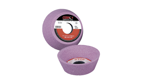 4" X 1-1/2" X 1-1/4" T11 PA-80K 80-Grit Pink Aluminum Oxide Tool & Cutting Wheel