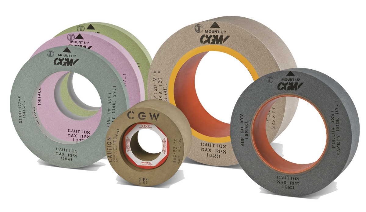 9" X 4" X 4" T7 Brown Aluminum Oxide Rubber 80 Grit Feed Regulating Wheel