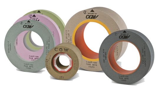 12" X 2-1/2" X 5" T1 Brown Aluminum Oxide Rubber 80 Grit Feed Regulating Wheel