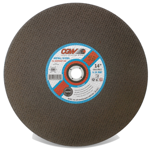 20" X 3/16" X 1" Type 1 24-Grit Aluminum Oxide Cutting Wheel