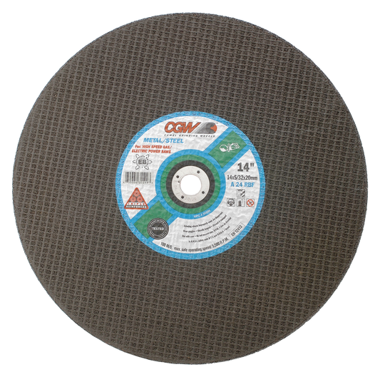 14" X 5/32" X 1" Type 1 24-Grit Aluminum Oxide / Silicon Carbide Cutting Wheel