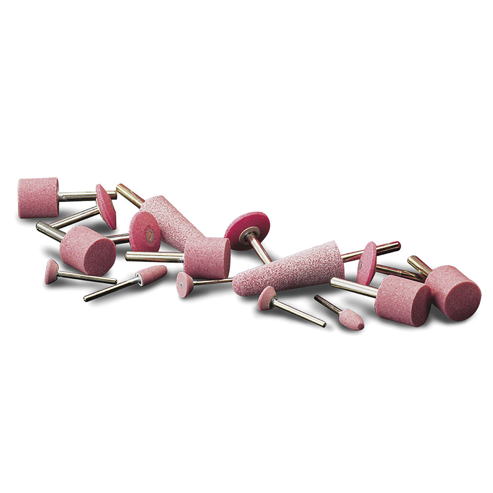 1"X 2" x 1/4" Shank W222 Shape 60-Grit Pink Aluminum Oxide Mounted Point